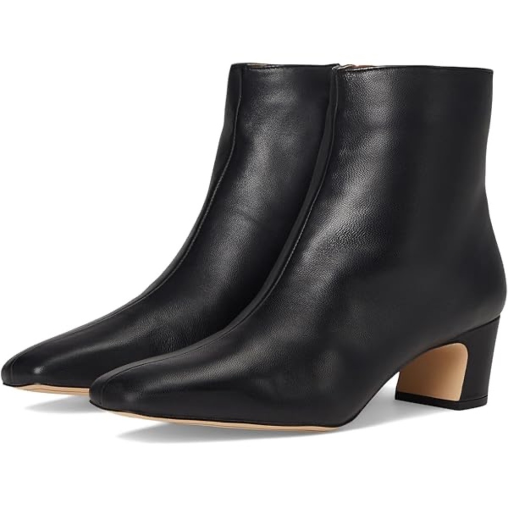 Franco Sarto Wies Black Leather Ankle Boots